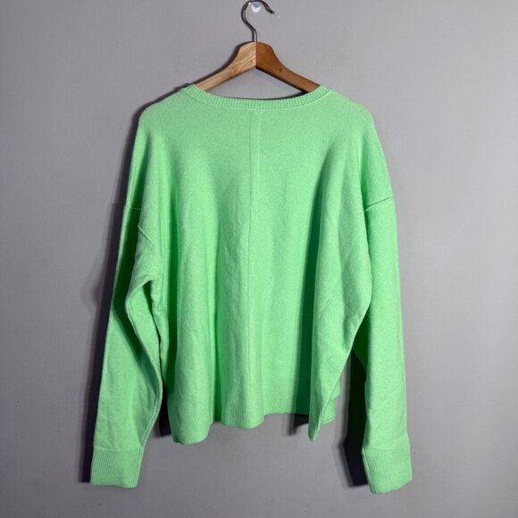 Free People Luna Pullover Sweater Women's Small Kiwi Candy Knit Oversized NWT - Picture 6 of 16